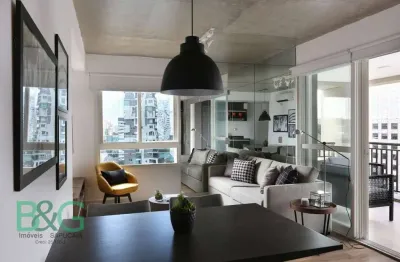 Apartamento com 1 dormitório para alugar, 63 m² por r$ 7.137/mês - berrini - são paulo/sp