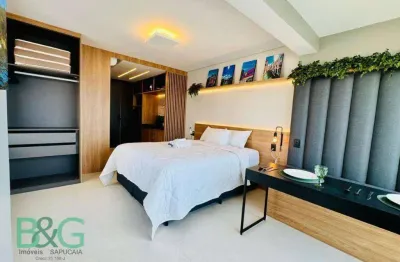 Studio com 1 dormitório para alugar, 28 m² por r$ 4.112,00/mês - vila pompeia - pompéia/sp