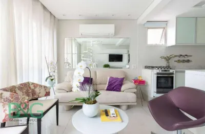 Apartamento com 1 dormitório, 79 m² - venda por r$ 1.100.000 ou aluguel por r$ 10.624/mês - vila nova conceição - são paulo/sp