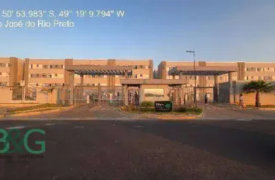 Apartamento com 2 dormitórios à venda, 43 m² por r$ 171.404 - parque vila nobre - são josé do rio preto/sp