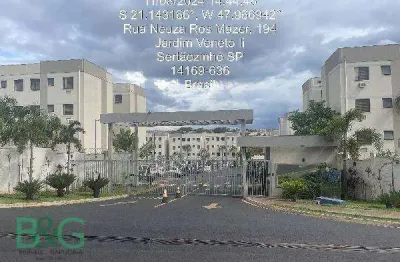 Apartamento com 2 dormitórios à venda, 43 m² por r$ 115.770 - jardim veneto ii - sertãozinho/sp