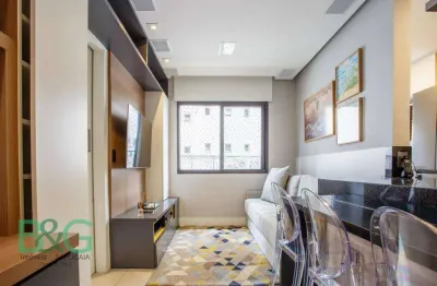 Apartamento com 1 dormitório, 35 m² - venda por r$ 800.000,00 ou aluguel por r$ 6.650,00/mês - vila nova conceição - são paulo/sp