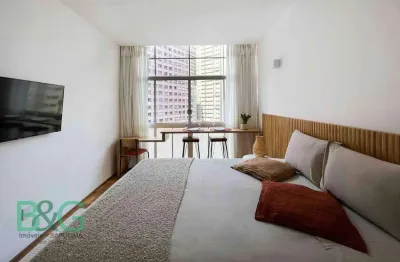 Studio com 1 dormitório para alugar, 28 m² por r$ 2.700/mês - centro histórico de são paulo - são paulo/sp
