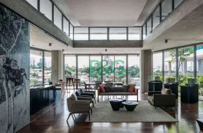 Apartamento com 1 dormitório, 132 m² - venda por r$ 3.100.000,00 ou aluguel por r$ 24.595,05/mês - vila madalena - são paulo/sp