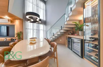 Apartamento duplex com 3 dormitórios à venda, 150 m² por r$ 2.690.000 - campo belo - são paulo/sp