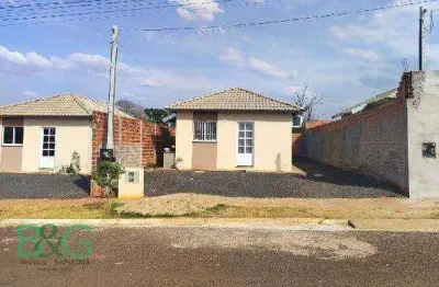 Casa com 2 dormitórios à venda, 43 m² por r$ 124.627 - residencial parque dos anturios - tupã/sp