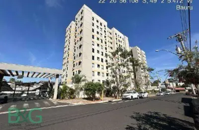 Apartamento à venda, 48 m² por r$ 198.700,16 - jardim colonial - bauru/sp
