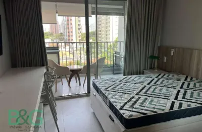 Studio com 1 dormitório para alugar, 30 m² por r$ 4.170,00/mês - indianópolis - são paulo/sp