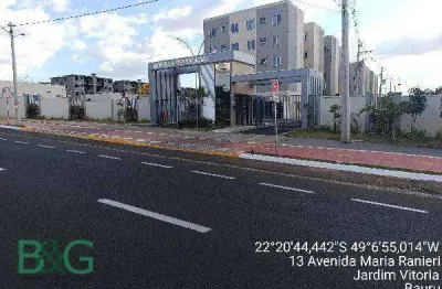 Apartamento à venda, 39 m² por r$ 128.590,31 - parque viaduto - bauru/sp