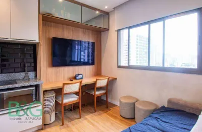 Apartamento com 1 dormitório à venda, 27 m² por r$ 460.000 - santo amaro - são paulo/sp