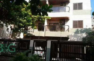 Apartamento com 2 dormitórios à venda, 70 m² por r$ 430.000 - enseada - guarujá/sp