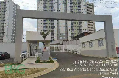 Apartamento com 2 dormitórios à venda, 44 m² por r$ 212.646,59 - vila palácios - campinas/sp