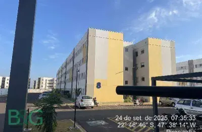 Apartamento com 1 dormitório à venda, 45 m² por r$ 149.678,24 - chácaras água branca - piracicaba/sp