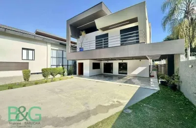 Casa com 4 dormitórios, 360 m² - venda por r$ 3.200.000 ou aluguel por r$ 18.996/mês - chácaras são carlos - cotia/sp
