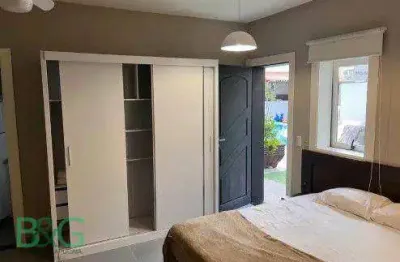 Kitnet com 1 dormitório para alugar, 32 m² por r$ 3.400/mês - jardim leonor - são paulo/sp