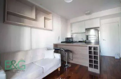 Apartamento com 1 dormitório para alugar, 32 m² por r$ 5.125/mês - santo amaro - são paulo/sp