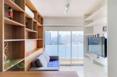 Apartamento com 1 dormitório para alugar, 33 m² por r$ 5.694,06/mês - santo amaro - são paulo/sp