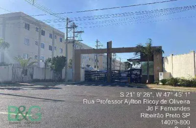 Apartamento com 2 dormitórios à venda, 40 m² por r$ 166.211 - jardim ouro branco - ribeirão preto/sp