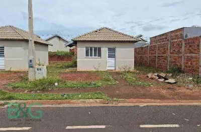Casa com 2 dormitórios à venda, 44 m² por r$ 164.854 - residencial maria clara 2 - são josé do rio preto/sp