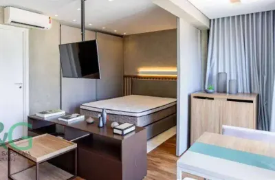 Apartamento com 1 dormitório à venda, 36 m² por r$ 690.000 - campo belo - são paulo/sp