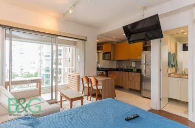 Apartamento com 1 dormitório para alugar, 36 m² por R$ 4.078/mês - Brooklin - São Paulo/SP