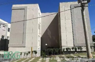 Apartamento com 2 dormitórios à venda, 39 m² por r$ 140.398 - jardim califórnia - marília/sp