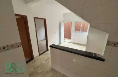 Sobrado com 2 dormitórios para alugar, 70 m² por r$ 1.490/mês - parque das américas - praia grande/sp