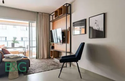 Apartamento com 1 dormitório para alugar, 47 m² por r$ 4.638,00/mês - campo belo - são paulo/sp