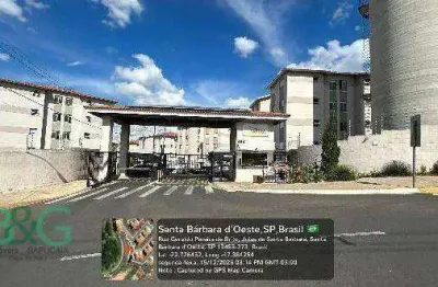 Apartamento com 2 dormitórios à venda, 48 m² por R$ 161.158 - Joias de Santa Bárbara - Santa Bárbara D'Oeste/SP