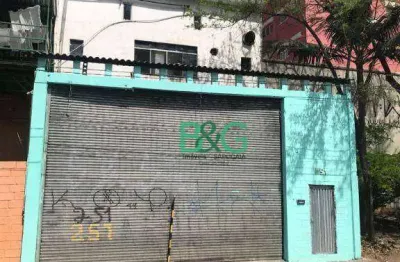 Galpão para alugar, 380 m² por r$ 8.303,00/mês - vila guiomar - santo andré/sp