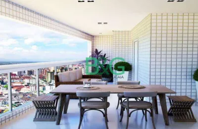 Apartamento com 3 dormitórios à venda, 106 m² por r$ 899.900,00 - aviação - praia grande/sp