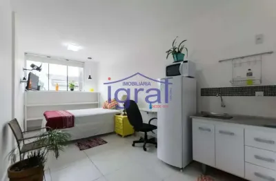 Apartamento mobiliado com 1 dormitório para alugar, 35 m² por r$ 2.135,00/mês - praça da árvore