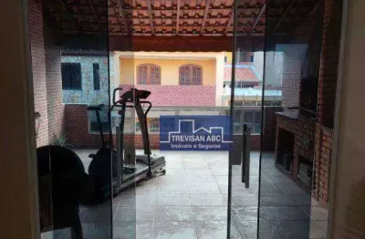 Sobrado com 3 dormitórios à venda, 178 m² - piraporinha - diadema/sp