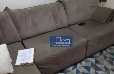 Sobrado à venda no jd calux/sbc - 3 dorms, 1 suíte, quintal com churrasqueira e 1 vaga; 155m²