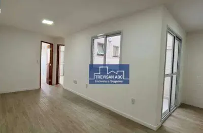 Apartamento com 2 dormitórios à venda, 44 m² - parque das nações - santo andré/sp