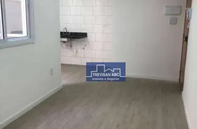 Apartamento com 2 dormitórios à venda, 38 m² - parque das nações - santo andré/sp