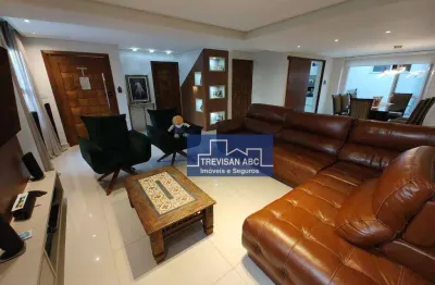 Sobrado com 3 dormitórios à venda, 250 m² - paraíso - santo andré/sp