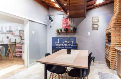 Sobrado com 3 dormitórios à venda, 125 m²- parque joão ramalho - santo andré/sp