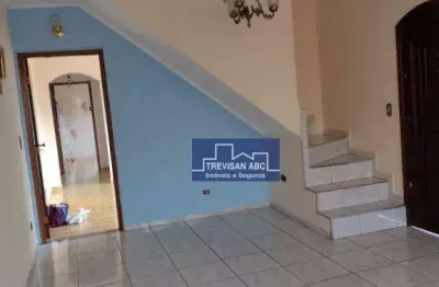 Sobrado à venda no jd. represa/sbc. 3 dorms; saca; cozinha com bancada; copa; 2 wcs; 3 vagas; 293m²; vago