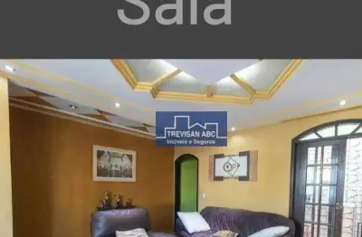 Sobrado com 3 dormitórios à venda, 110 m² - parque das nações - santo andré/sp