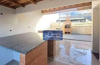 Cobertura com 2 dormitórios à venda, 110 m² - campestre - santo andré/sp