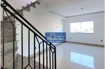Cobertura com 2 dormitórios para alugar, 110 m² - campestre - santo andré/sp