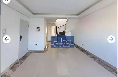 Cobertura com 2 dormitórios para alugar, 110 m² - campestre - santo andré/sp