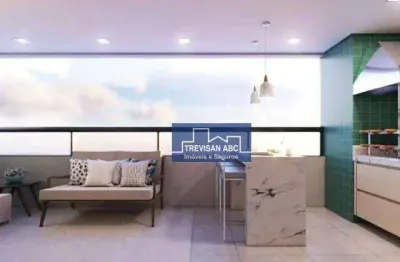 Apartamento com 3 dormitórios à venda, 92 m² - campestre - santo andré/sp