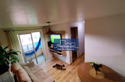 Apartamento com 2 dormitórios à venda, 60 m² - parque são vicente - mauá/sp