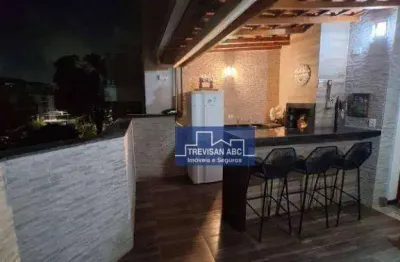 Cobertura com 2 dormitórios à venda, 96 m² - jardim paraíso - santo andré/sp