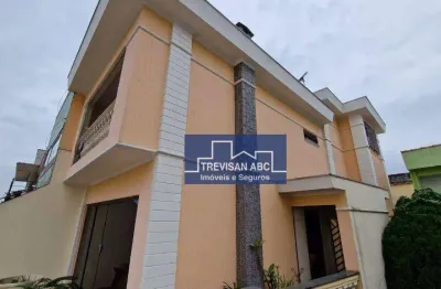 Sobrado com 3 dormitórios à venda, 253 m² - vila mazzei - santo andré/sp