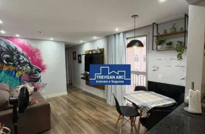 Apartamento com 2 dormitórios à venda, 54 m² - planalto - são bernardo do campo/sp