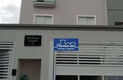 Cobertura com 2 dormitórios à venda, 88 m² - vila scarpelli - santo andré/sp