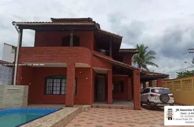 Sobrado para venda em mongaguá, balneário itaoca, 4 dormitórios, 3 suítes, 4 banheiros, 7 vagas